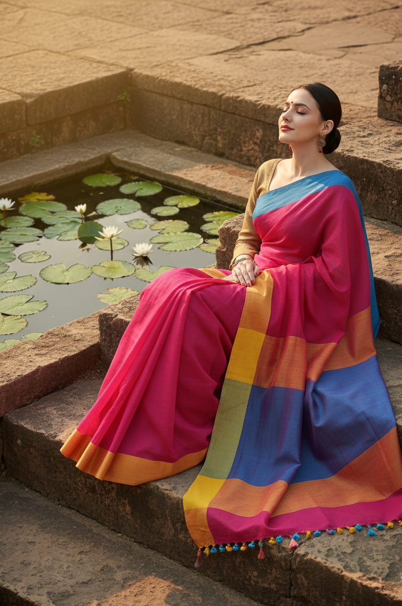 Pink Saree