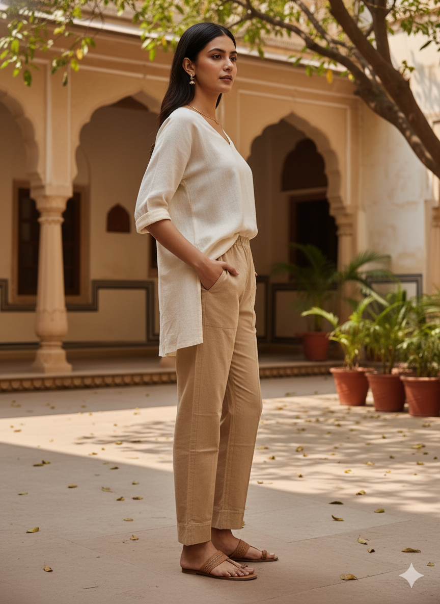 Beige Trouser