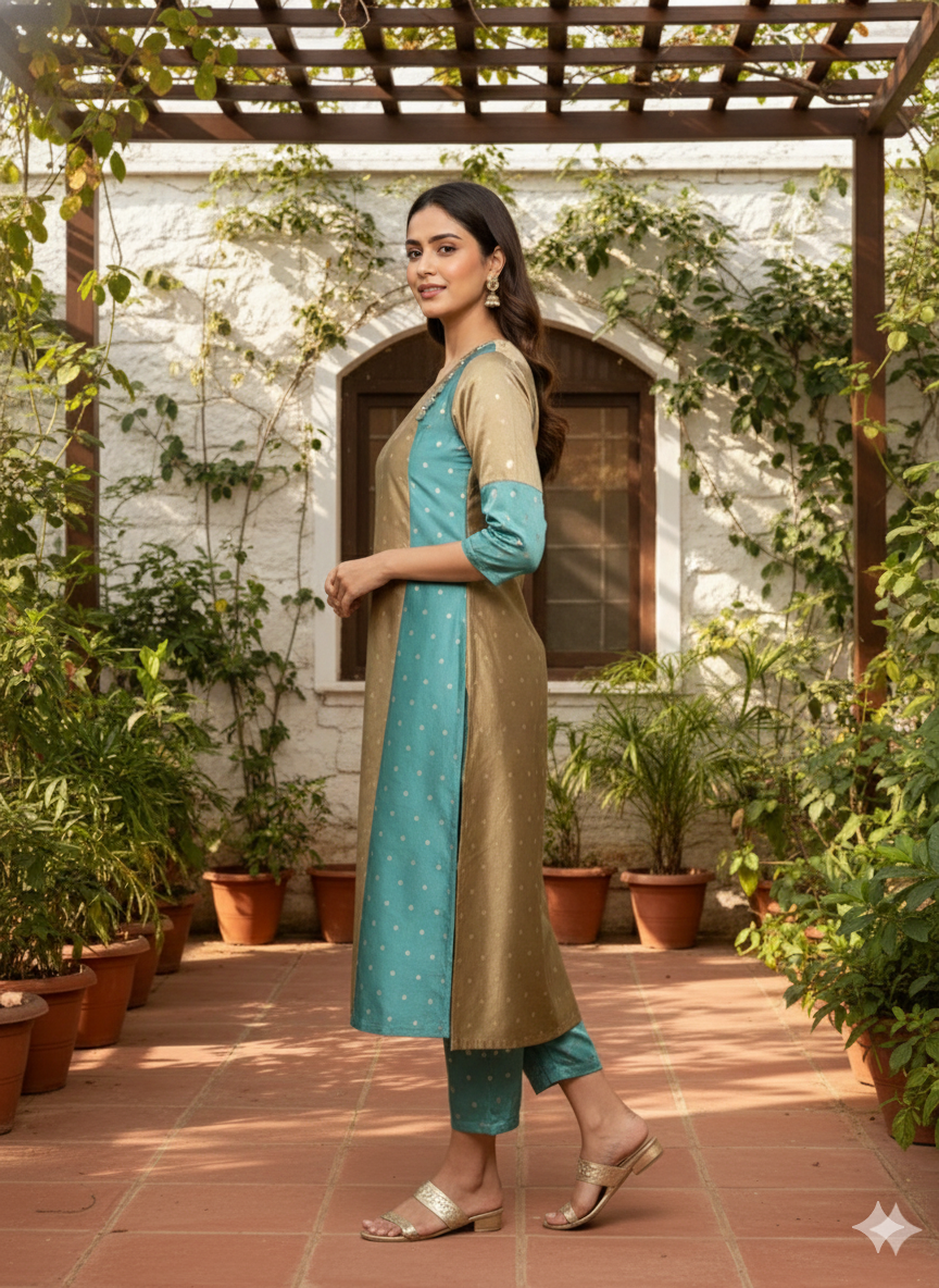 Teal & Sage Kurta