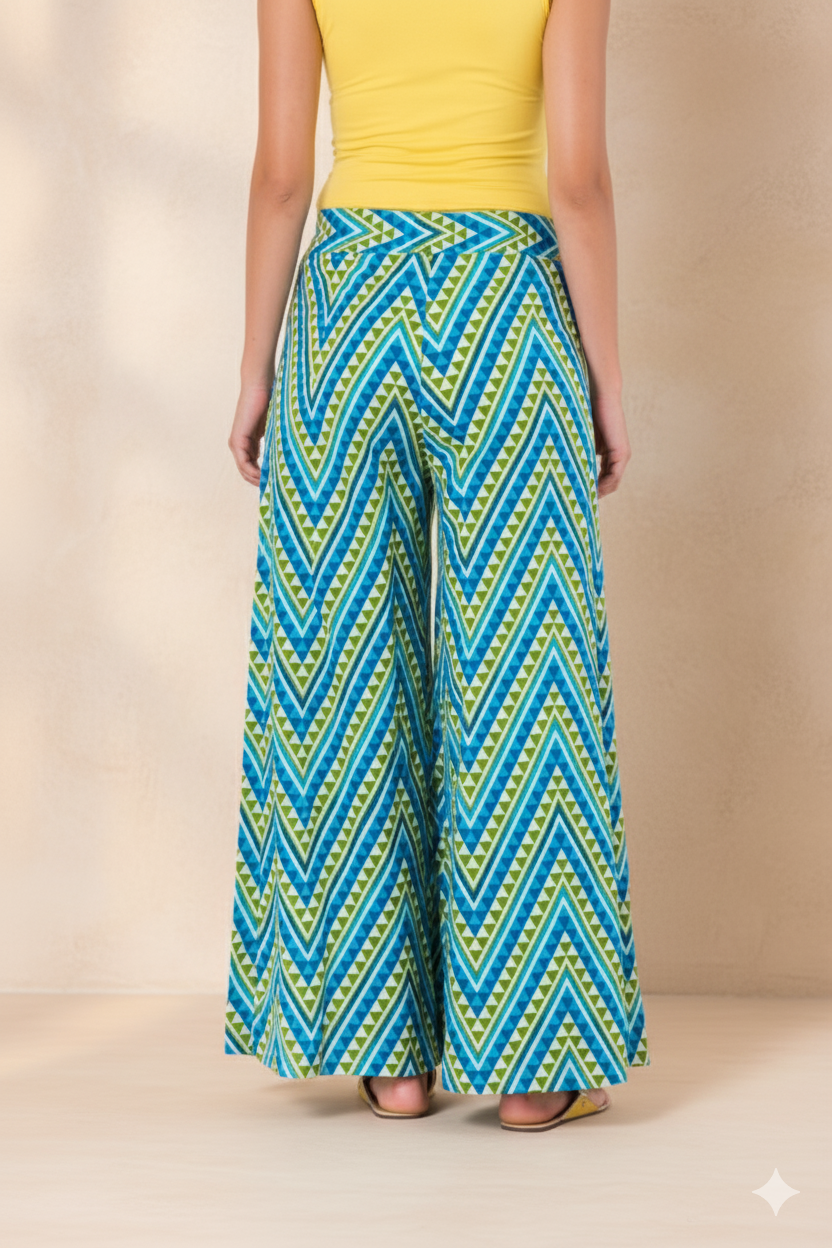Plazzo Zigzag Print