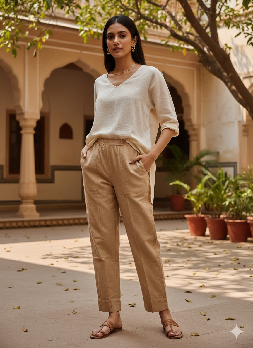 Beige Trouser