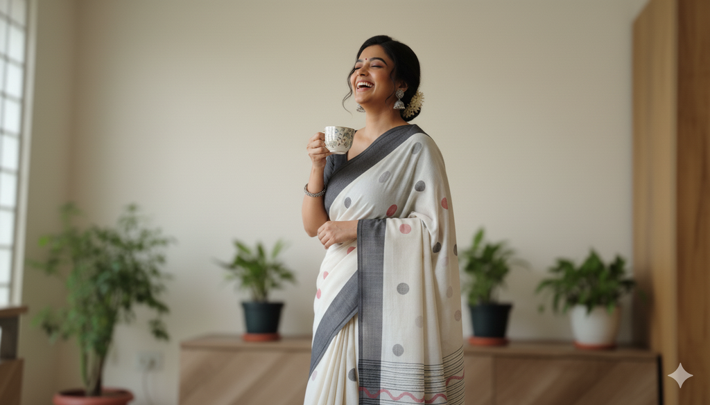 Mul Cotton Printed Saree