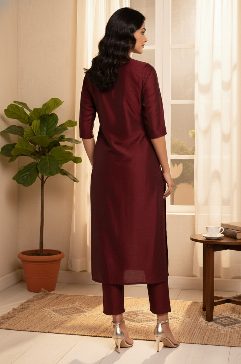 Maroon Festive Set