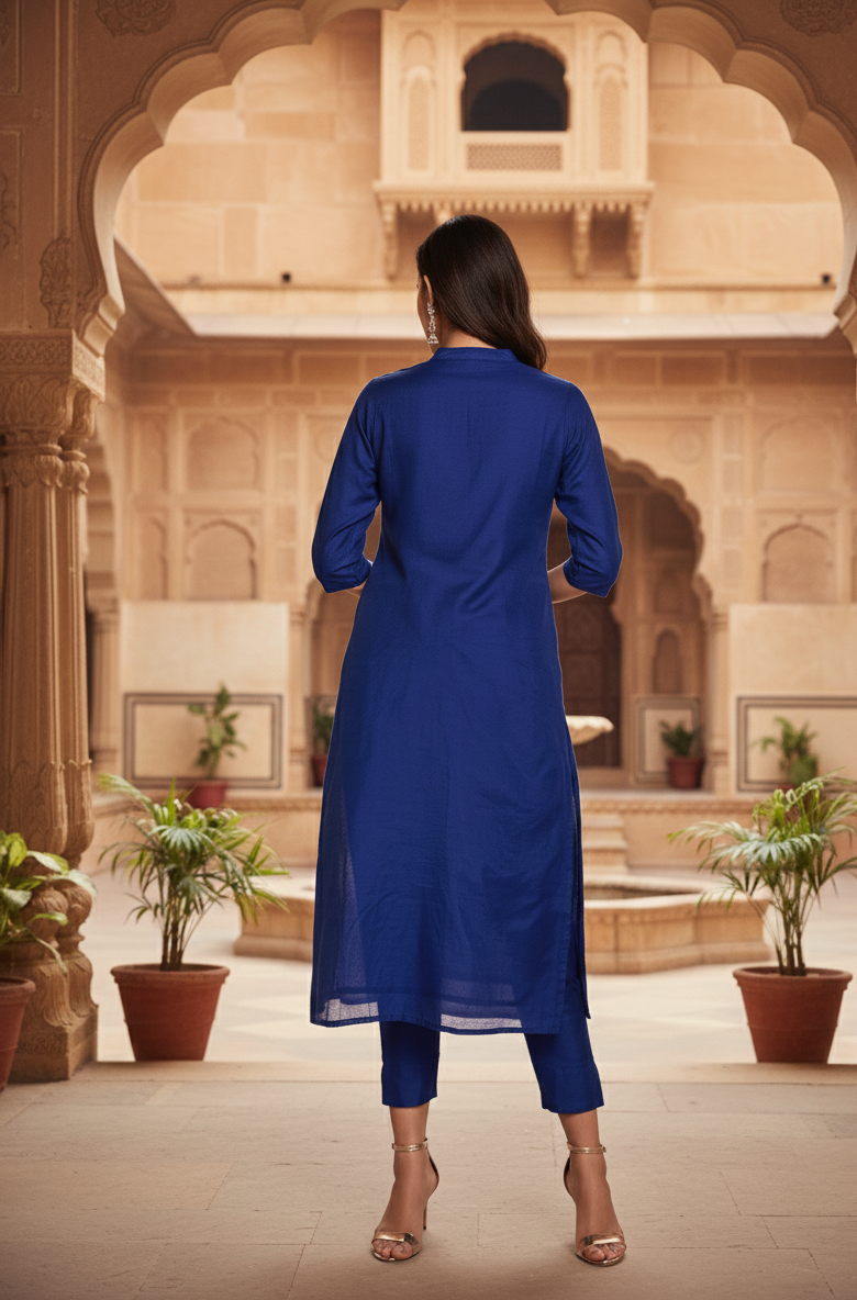 Royal Blue Kurta Set