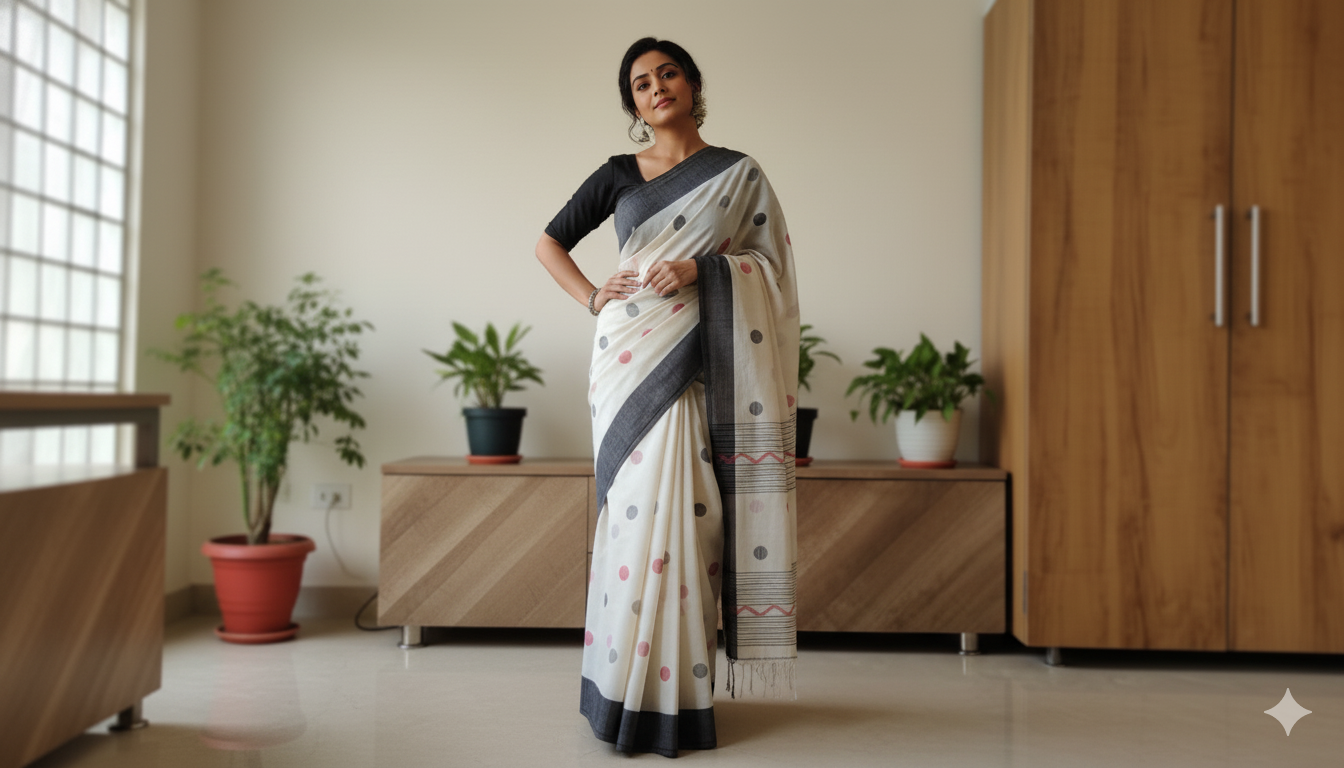 Mul Cotton Printed Saree